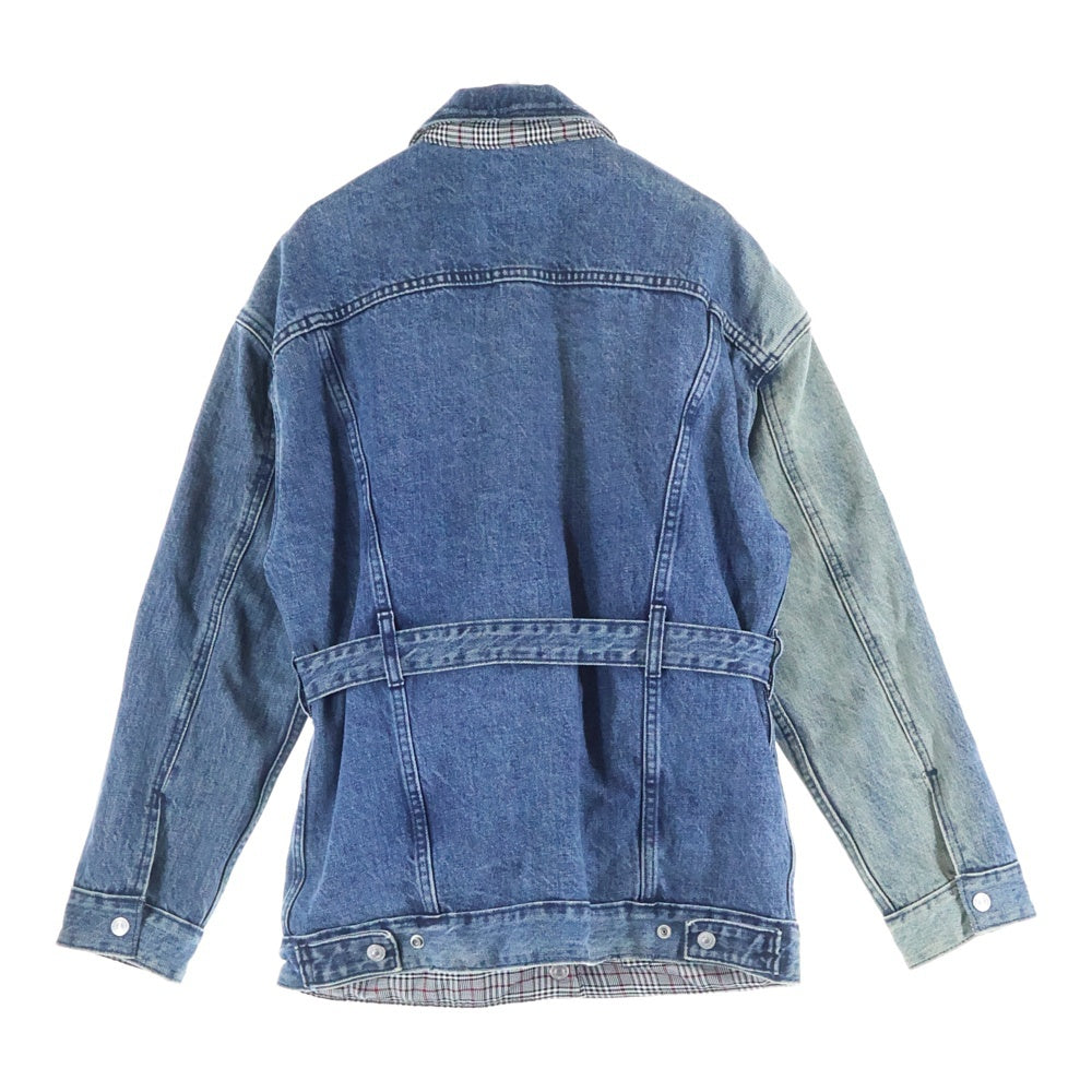 Levi's(リーバイス) リバーシブル チェック デニムジャケット インディゴ 84684-0000