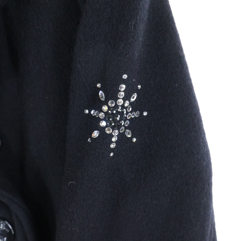 SCHOTT(ショット) ダイヤスタッズ ウールピーコート レディース ブラック