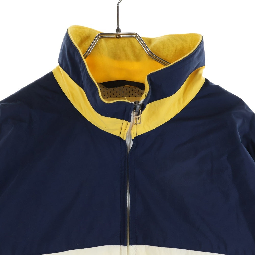 NAUTICA(ノーティカ) フロントロゴ ジップアップナイロンジャケット ネイビー/アイボリー