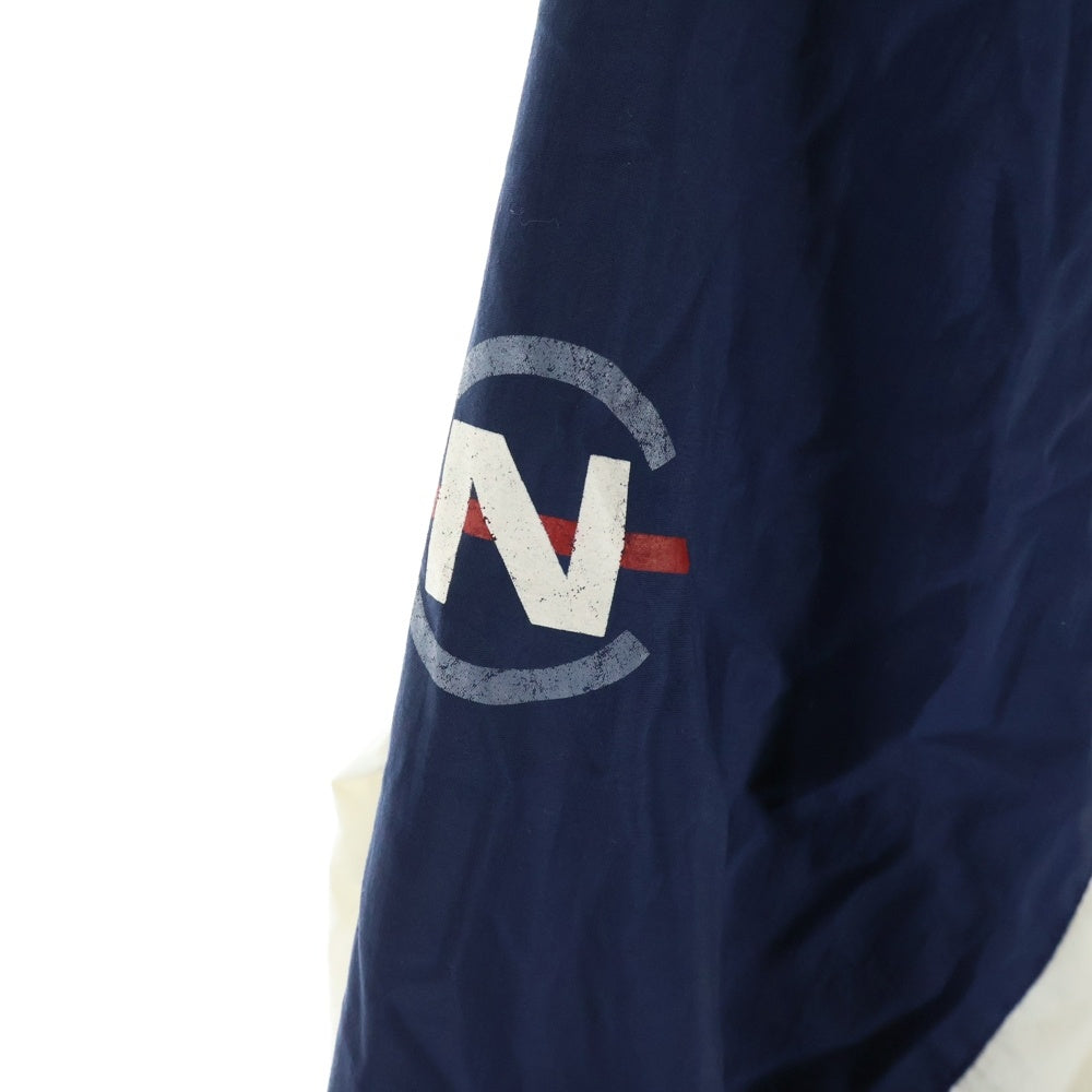NAUTICA(ノーティカ) フロントロゴ ジップアップナイロンジャケット ネイビー/アイボリー