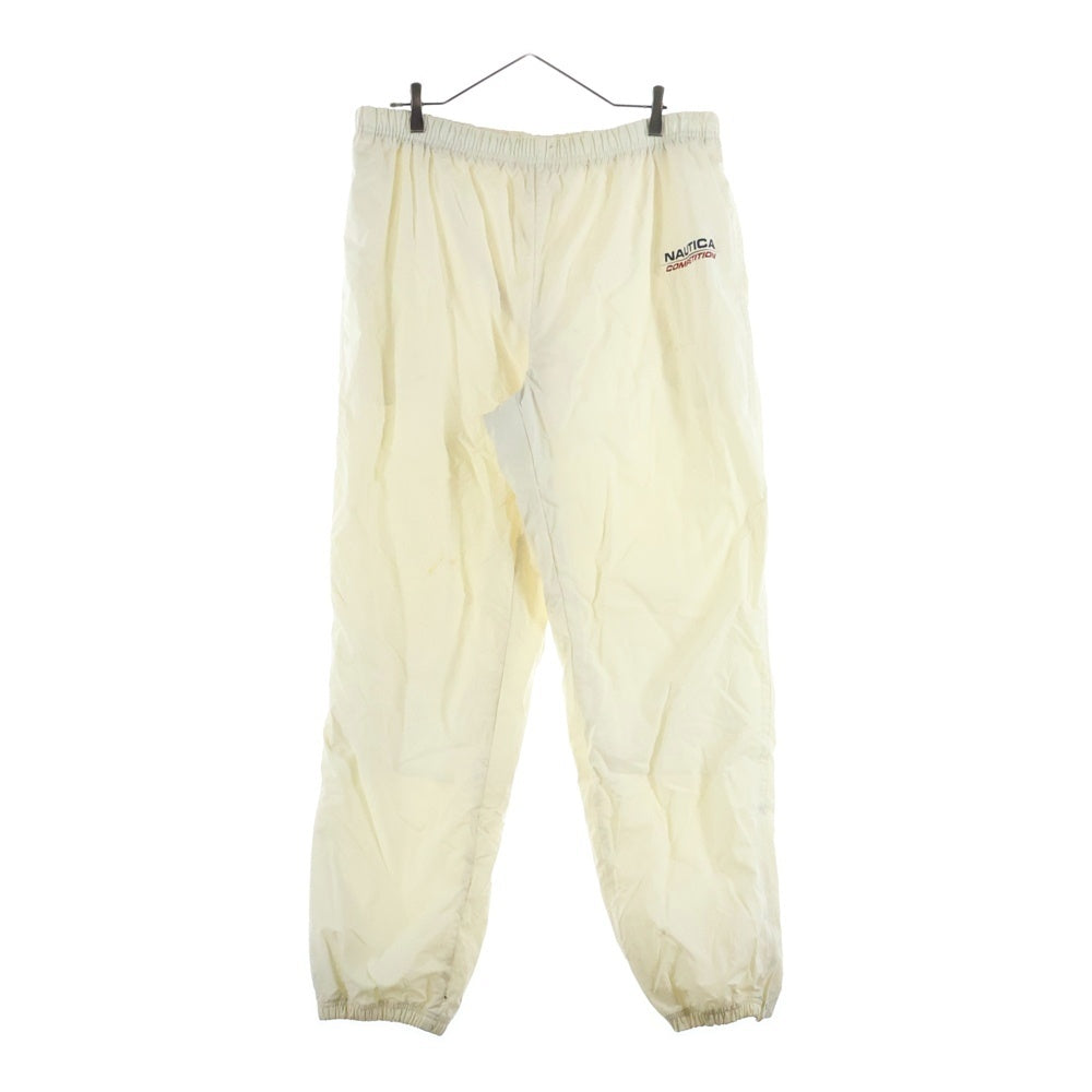 NAUTICA(ノーティカ) フロントロゴ イージーナイロントラックパンツ アイボリー