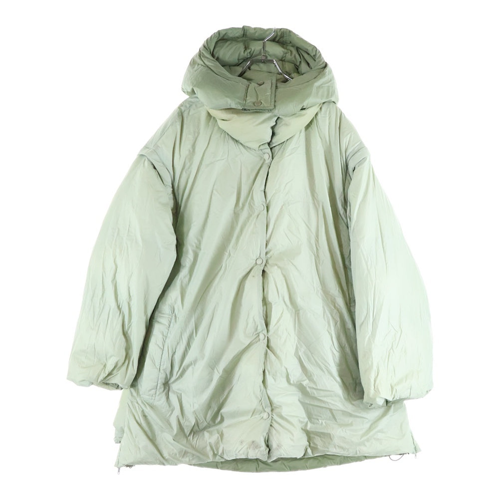 MAISON SPECIAL(メゾンスペシャル ) リバーシブル フーデッドダウンジャケット グリーン 21232215109