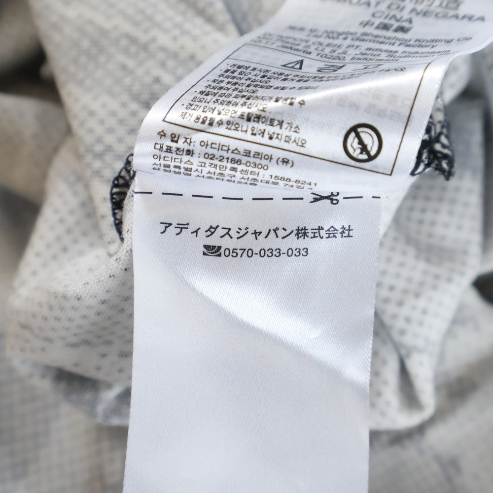 adidas(アディダス) ラブユナイツ ドゥードゥル 総柄半袖Tシャツ ワンピース レディース ホワイト HC3083