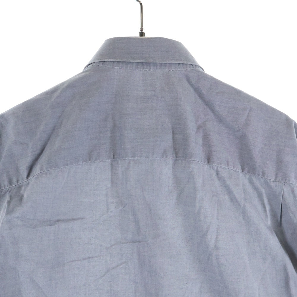 HELMUT LANG(ヘルムートラング) 比翼 ロングスリーブ スタンドカラーシャツ グレー