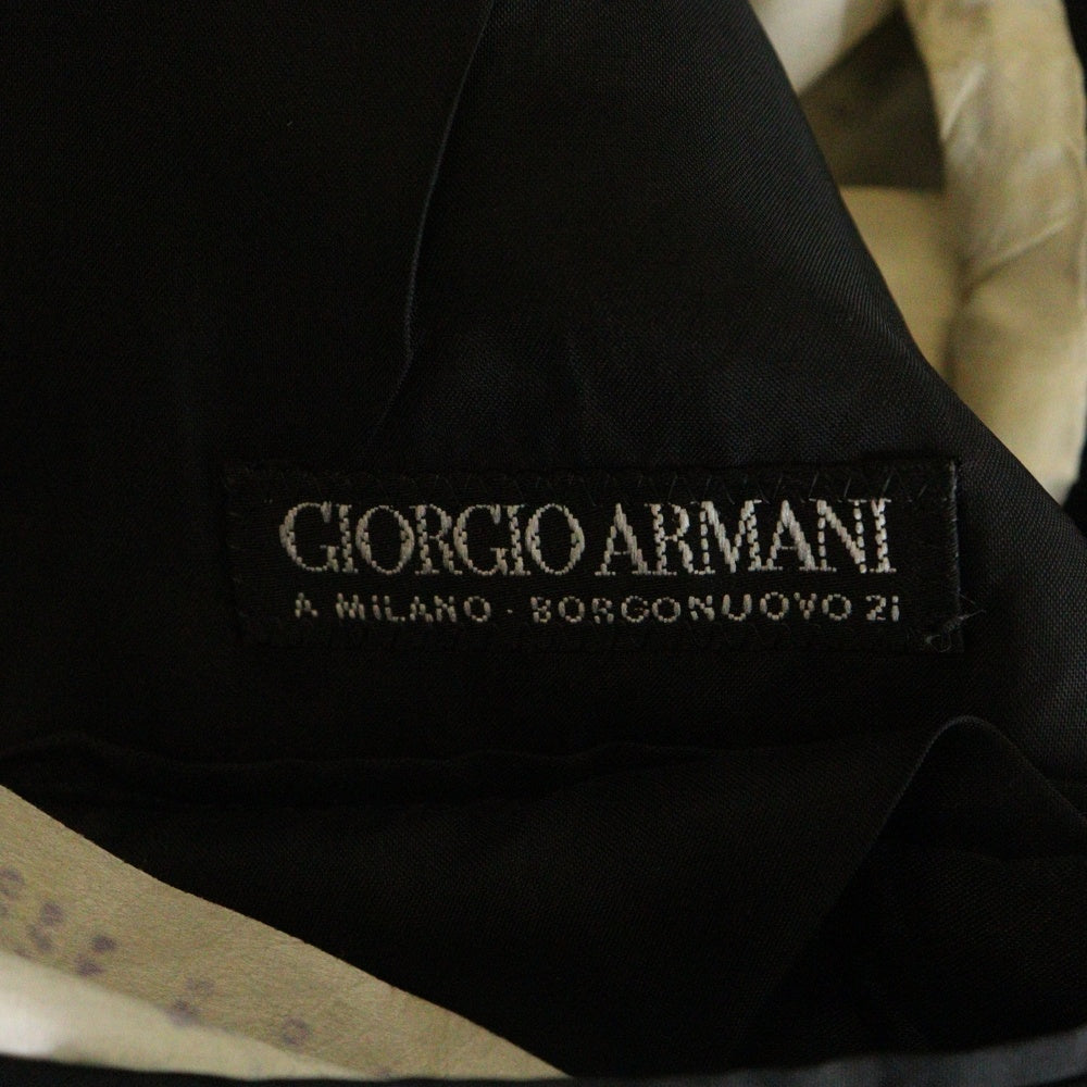GIORGIO ARMANI(ジョルジオアルマーニ) キュプラ混 ダブルテーラードジャケット グレー 716250