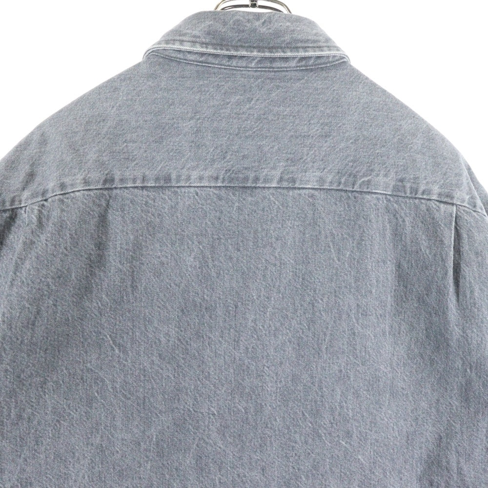 RAF SIMONS(ラフシモンズ) 20AW PADDED BIG FIT DENIM SHIRT パデット ビッグ フィット デニムシャツジャケット グレー 202-249
