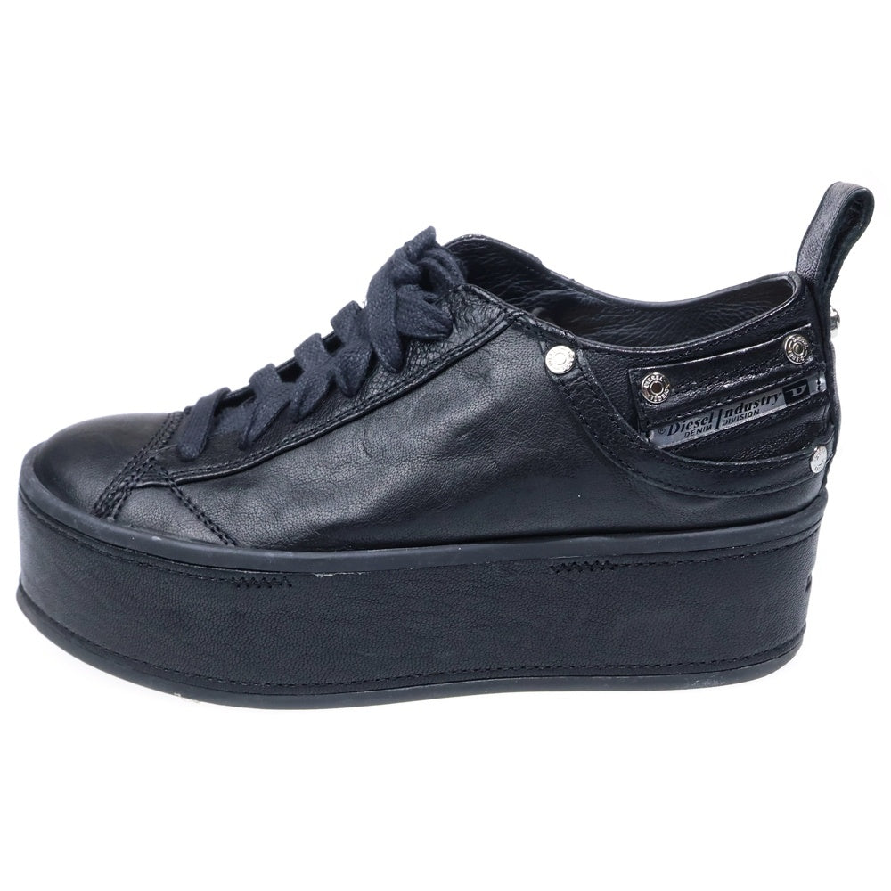 DIESEL(ディーゼル) S-EXPOSURE LC WEDG プラットフォーム ローカットスニーカー レディース US7/24cm ブラック Y01648 P1365 T8013