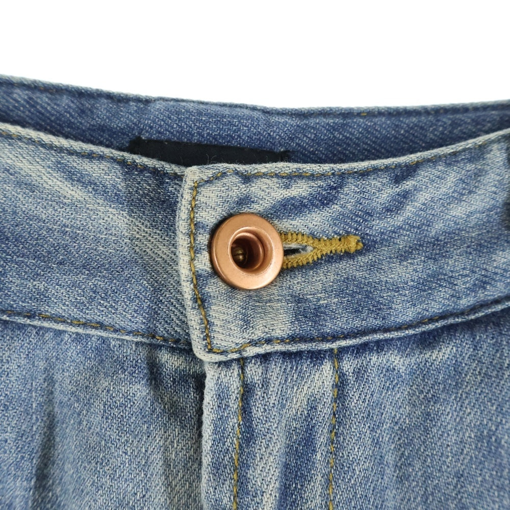 DIESEL(ディーゼル) マルチポケット 素材切り替え ジップアップ デニムパンツ インディゴ
