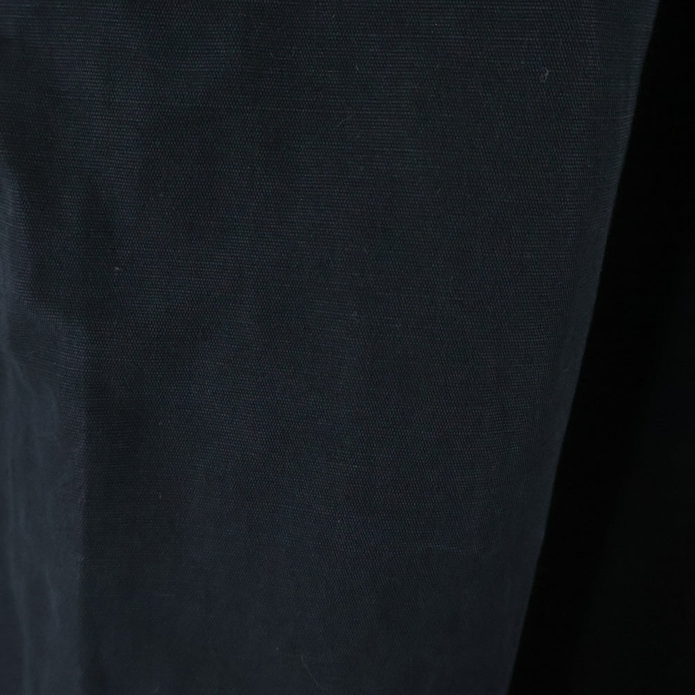 tricot COMME des GARCONS(トリコ コム デ ギャルソン) 14AW AD2014 ネック変形デザイン リネン混 7分袖ワンピース ブラック レディース TN-O005