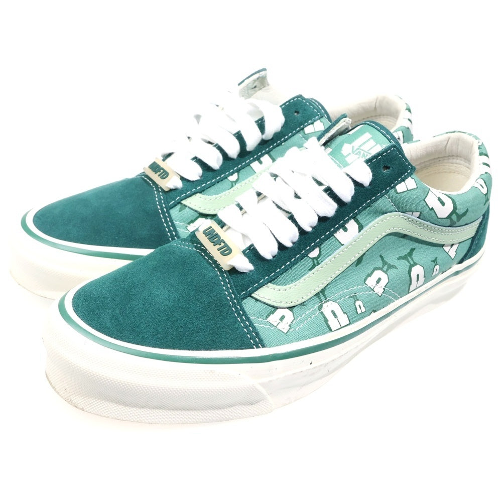 VANS(ヴァンズ) ×UNDEFEATED OG OLD SKOOL アンディフィーテッド オールドスクール ローカットスニーカー グリーン US9.5/27.5cm VN0A4P3X7AF
