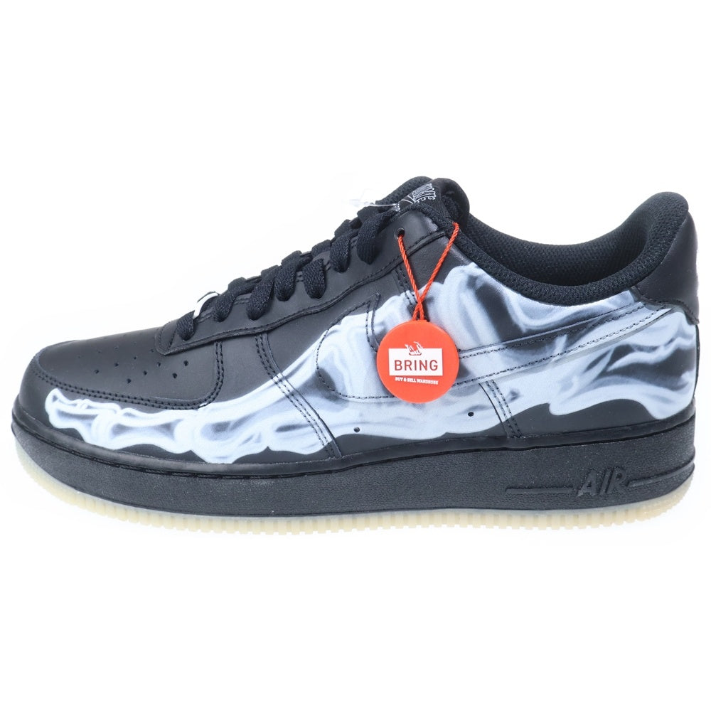 NIKE(ナイキ) AIR FORCE 1 07 SKELETON QS エアフォース スケルトン ローカットスニーカー ブラック US10/28cm BQ7541-001
