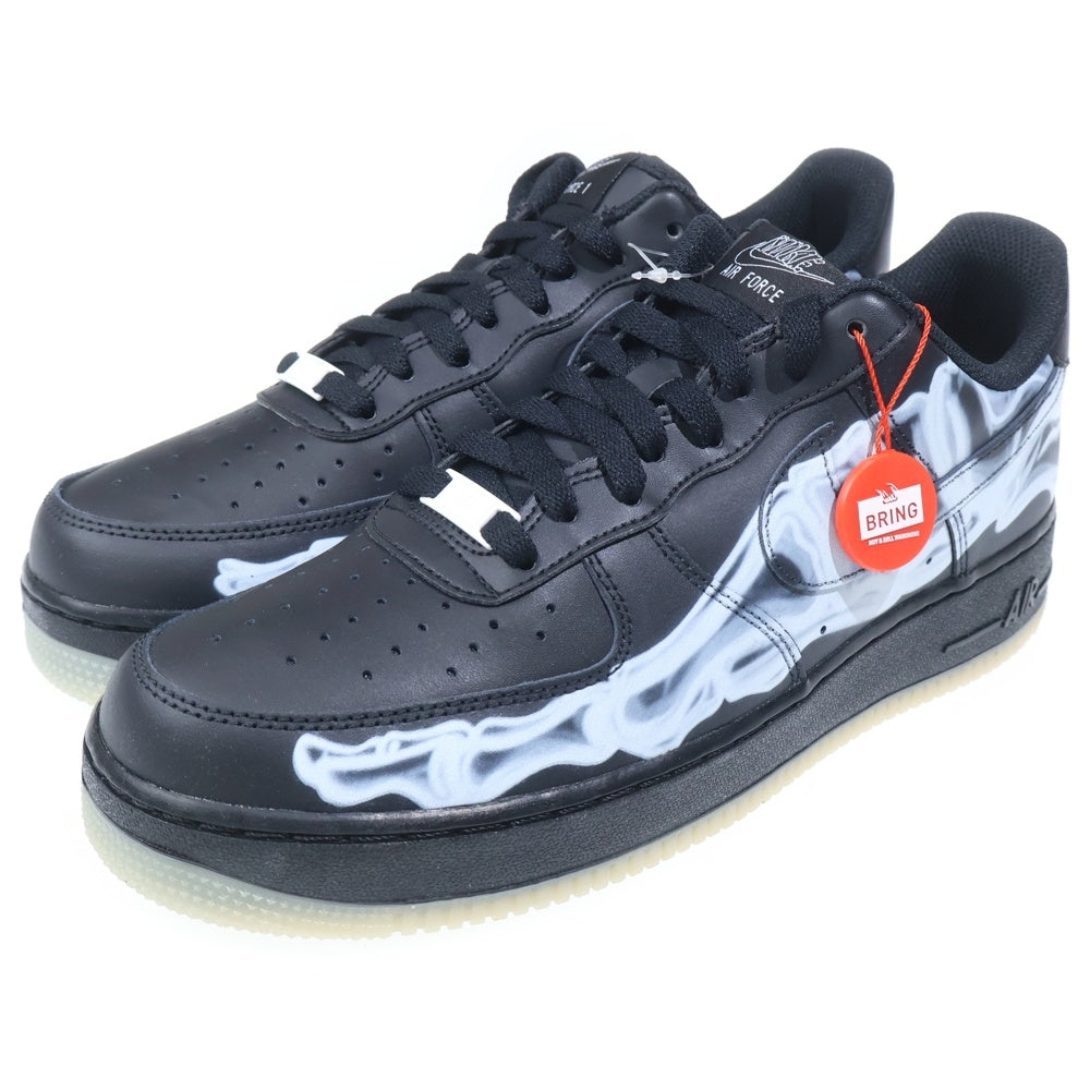 NIKE(ナイキ) AIR FORCE 1 07 SKELETON QS エアフォース スケルトン ローカットスニーカー ブラック US10/28cm BQ7541-001