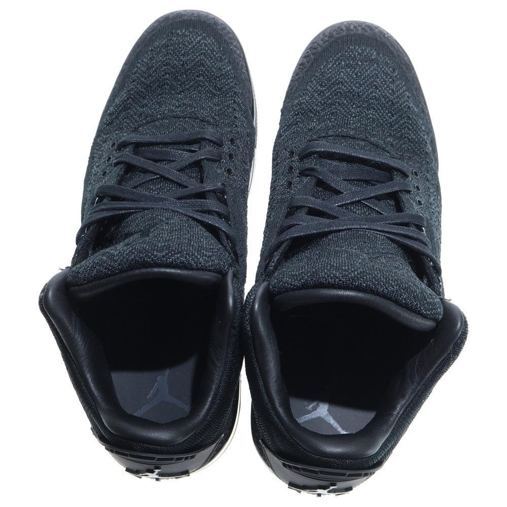 NIKE(ナイキ) AIR JORDAN 3 RETRO FLYKNIT エアジョーダン3 レトロ フライニット ハイカットスニーカー ブラック US10.5/28.5cm AQ1005-001