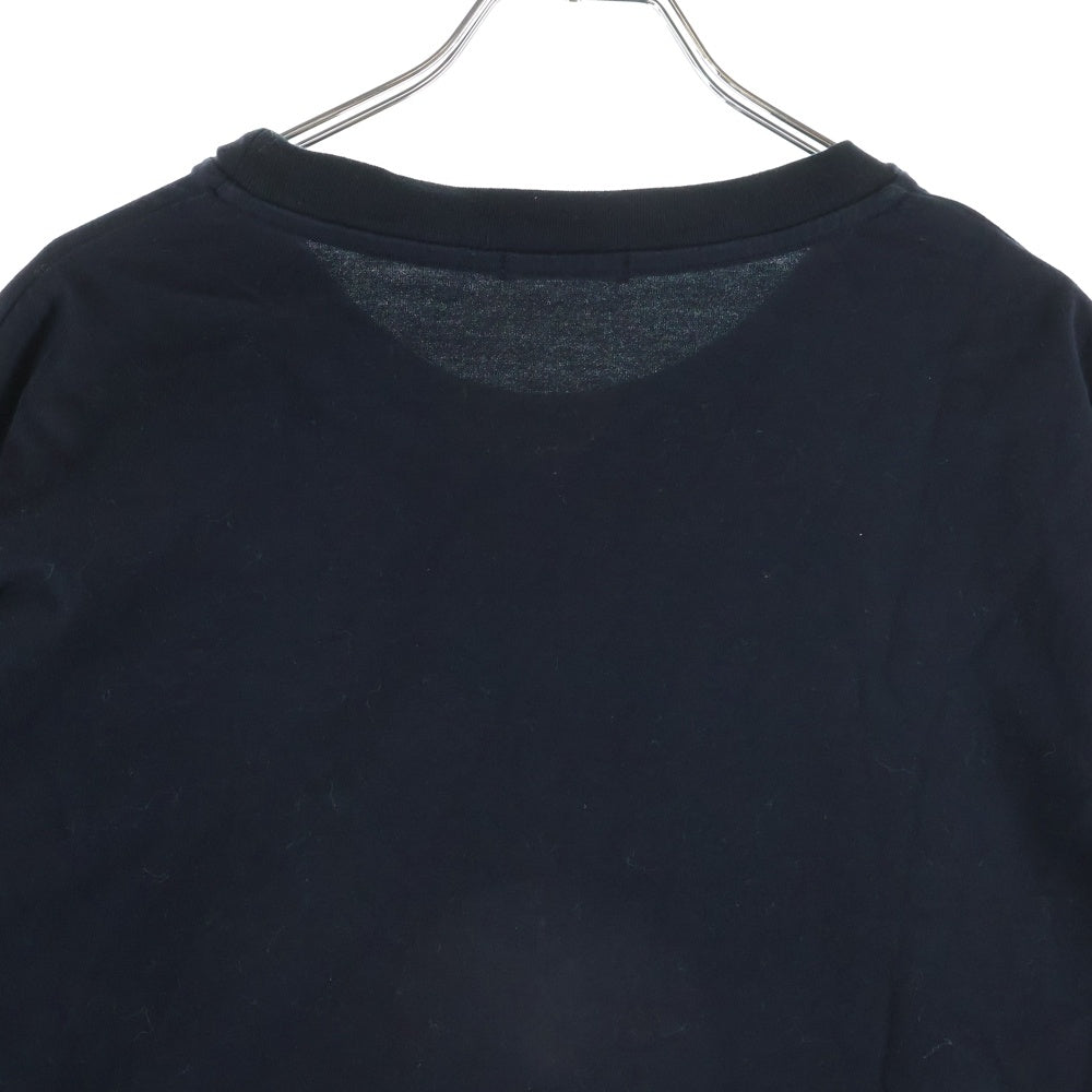 UNDERCOVERISM(アンダーカバイズム) フロントロゴデザイン クレイジーパターン クルーネックカットソー 長袖Tシャツ ブラック U11B4807