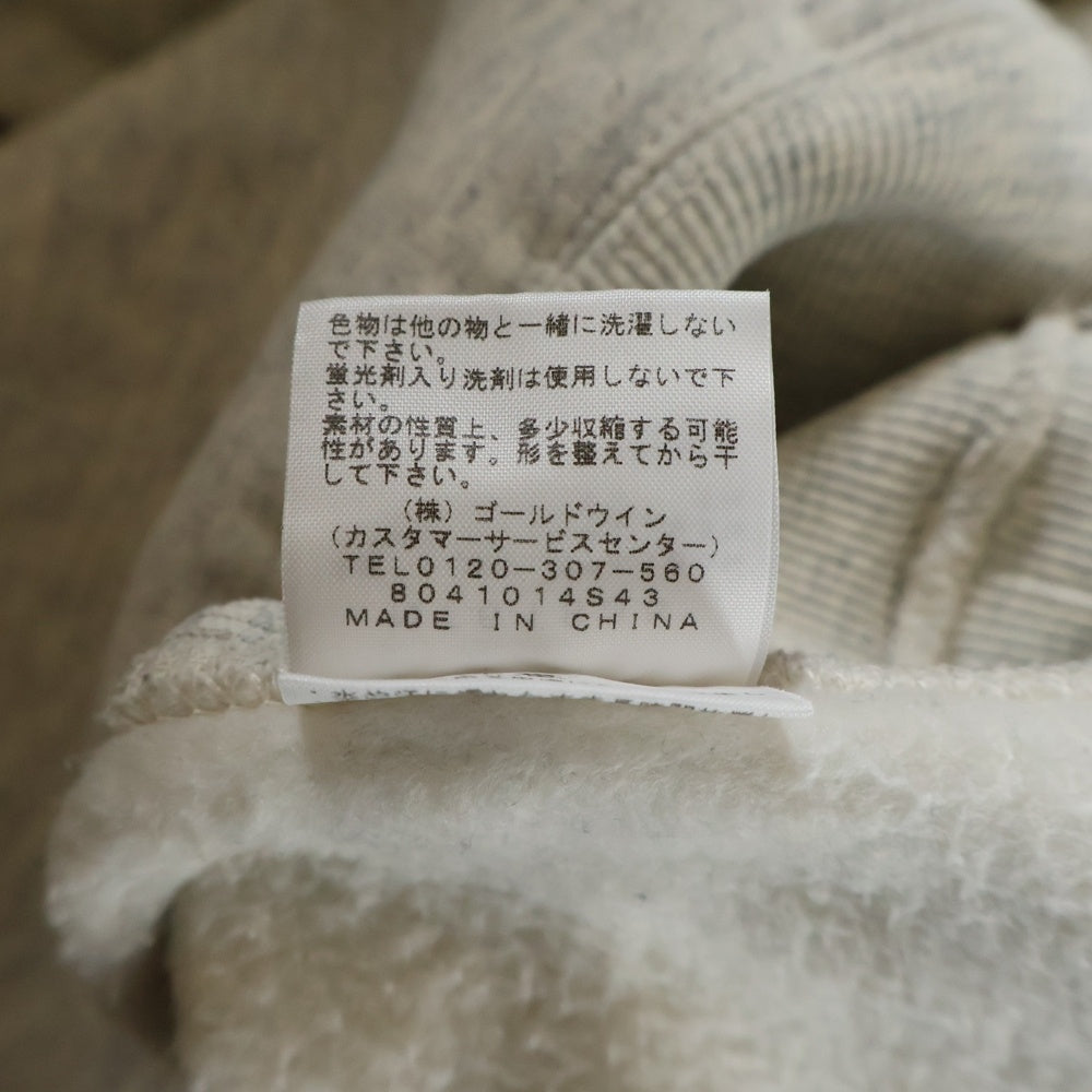 THE NORTH FACE(ザノースフェイス) アームスクエアーロゴデザイン カンガルーポケット フーデッド スウェット パーカ ネイビー NT61835
