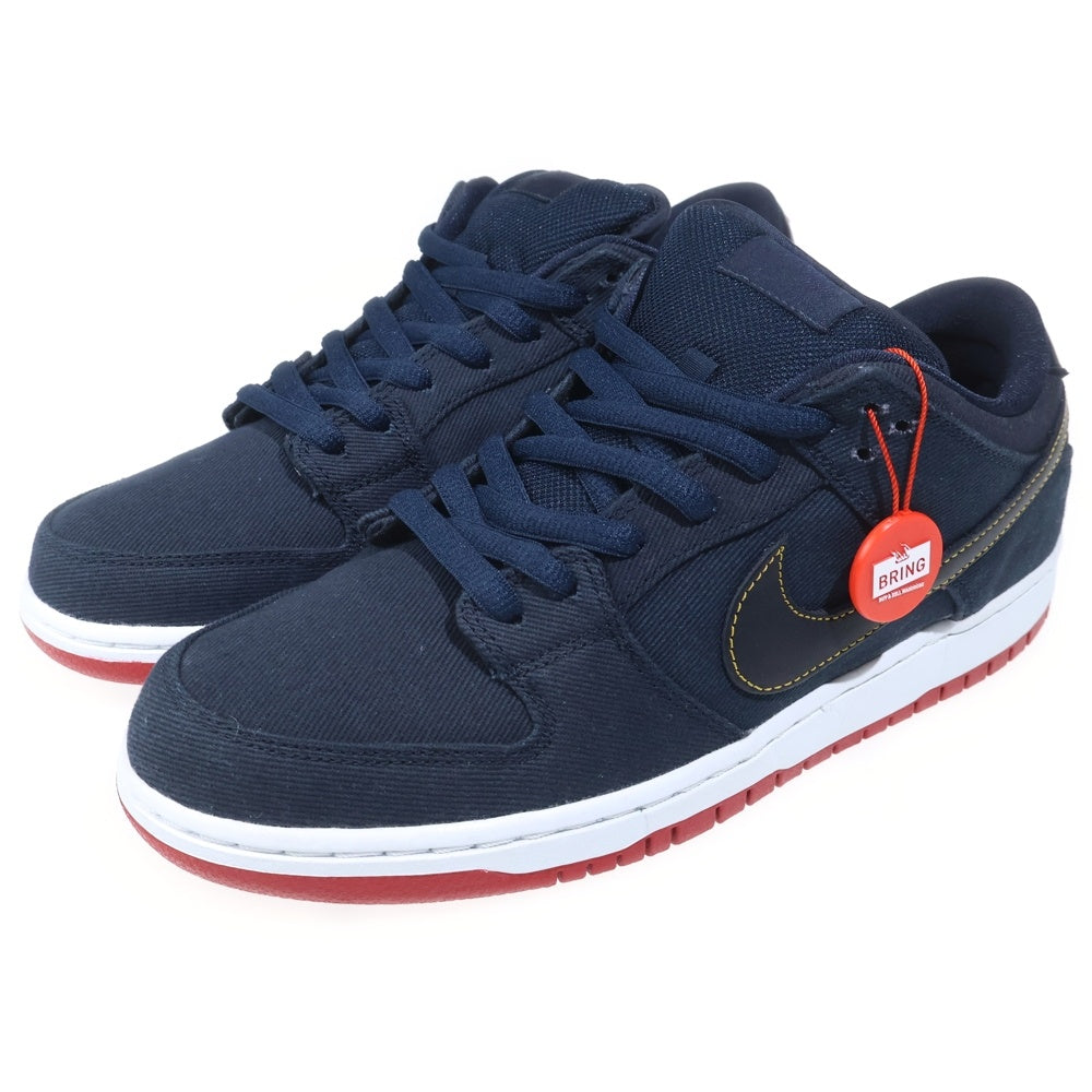 NIKE SB(ナイキエスビー) 【観賞用 2012年製】 ×Levis DUNK LOW BLUE DENIM リーバイス ダンク ブルーデニム ローカットスニーカー インディゴ US10/28cm 573901-447