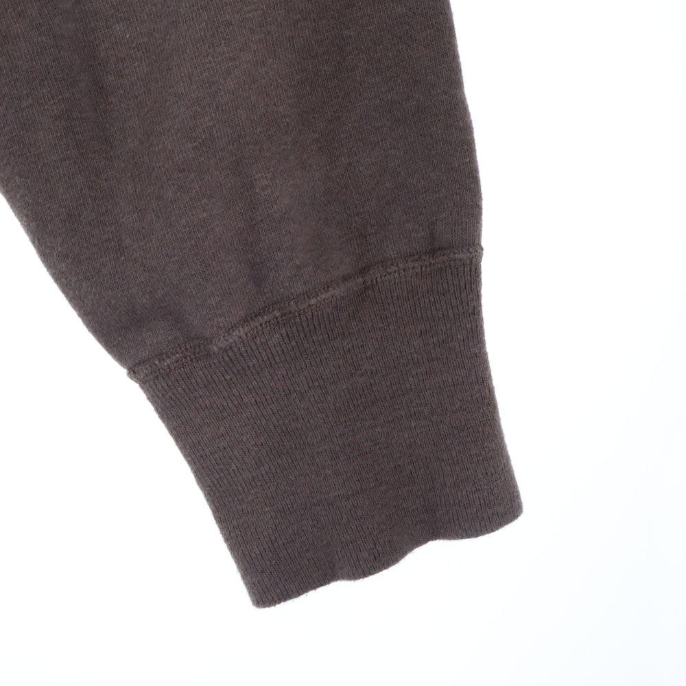 HUMAN MADE(ヒューマンメイド) 25SS TSURIAMI SWEATSHIRT フロントダックプリント Vガゼット クルーネック スウェットトレーナー ブラウン HM29CS014