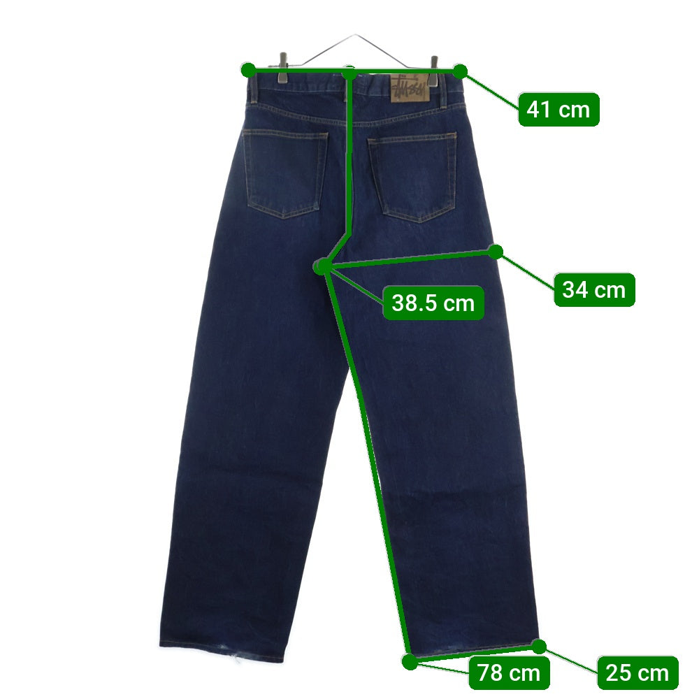 STUSSY(ステューシー) RELAXED JEAN DENIM リラックスフィット デニム ワイドパンツ インディゴ 116671
