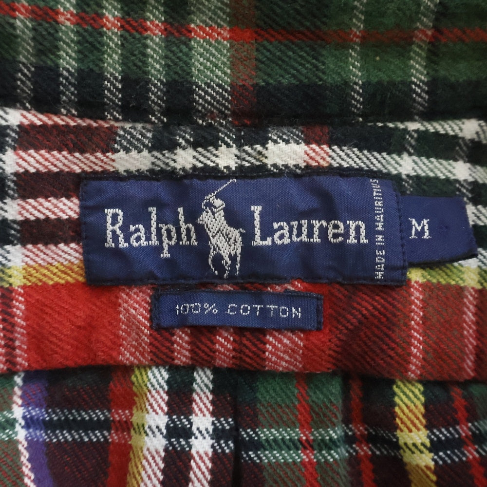RALPH LAUREN(ラルフローレン) 90s VINTAGE チェック フランネルシャツ マルチカラー