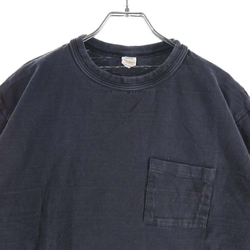 WAREHOUSE(ウェアハウス) 胸ポケットTシャツ 半袖 ブラック