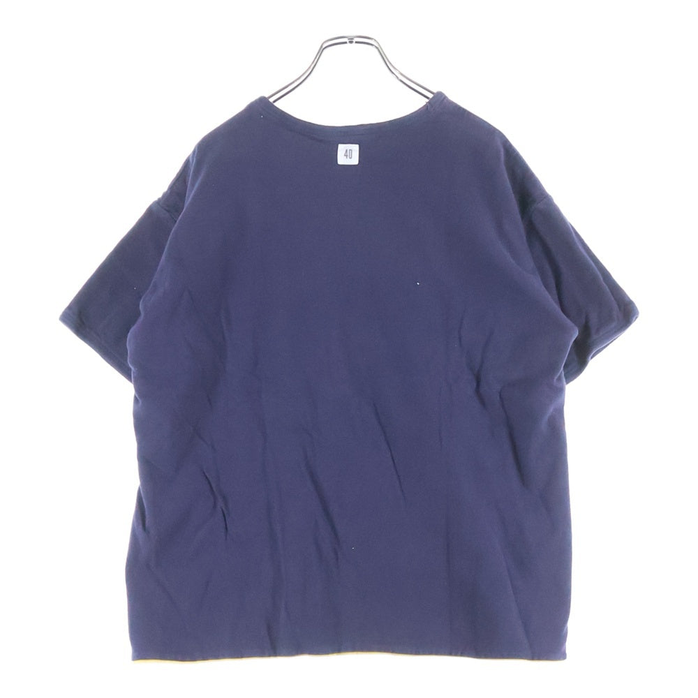 WAREHOUSE(ウェアハウス) NAVY yard リバーシブル Tシャツ ネイビー/イエロー