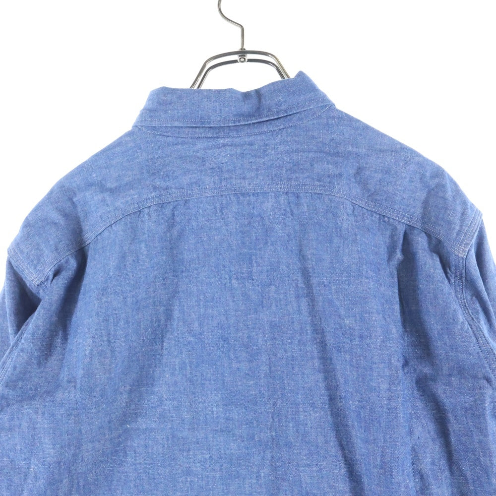 WAREHOUSE(ウェアハウス) シャンブレー ワークシャツ ブルー