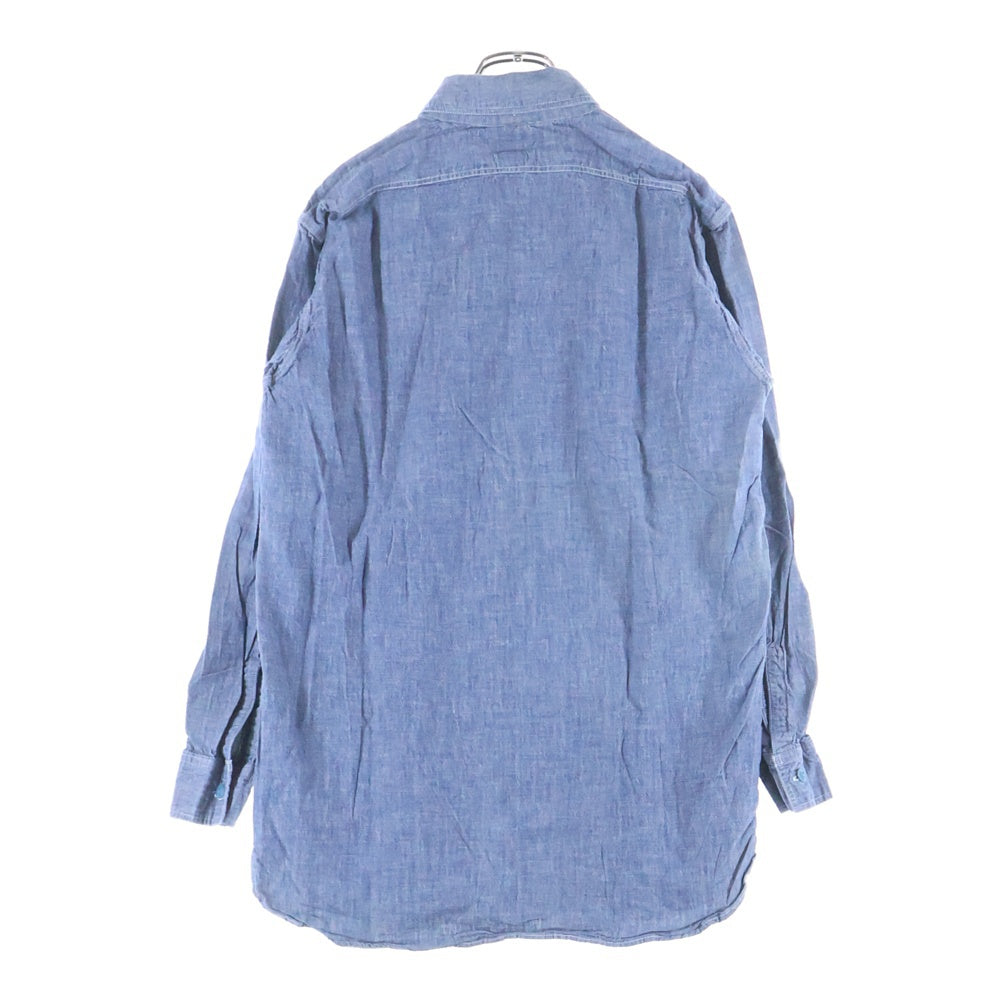 SUGAR CANE(シュガーケーン) シャンブレー ワークシャツ ブルー