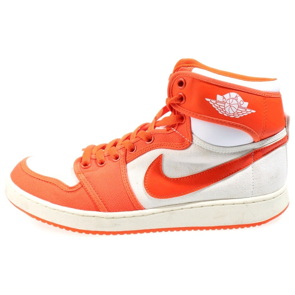 NIKE(ナイキ) AIR JORDAN1 KO Rush Orange エアジョーダン1 ノックアウトハイカットスニーカーシューズ ホワイト/オレンジ US10/28cm DO5047-801