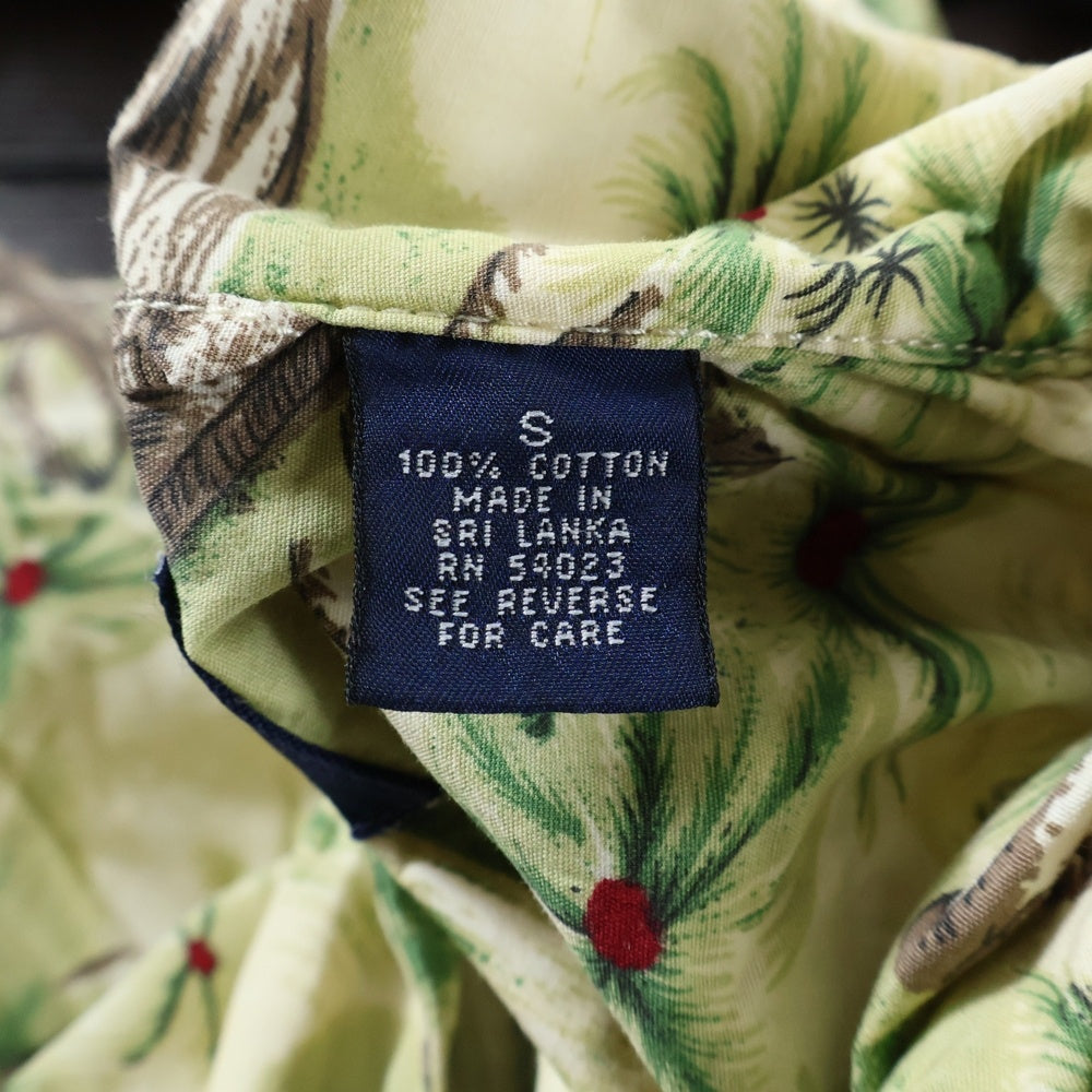 GAP(ギャップ) 90s VINTAGE 紺タグ ハワイアンシャツ オープンカラー ライトグリーン