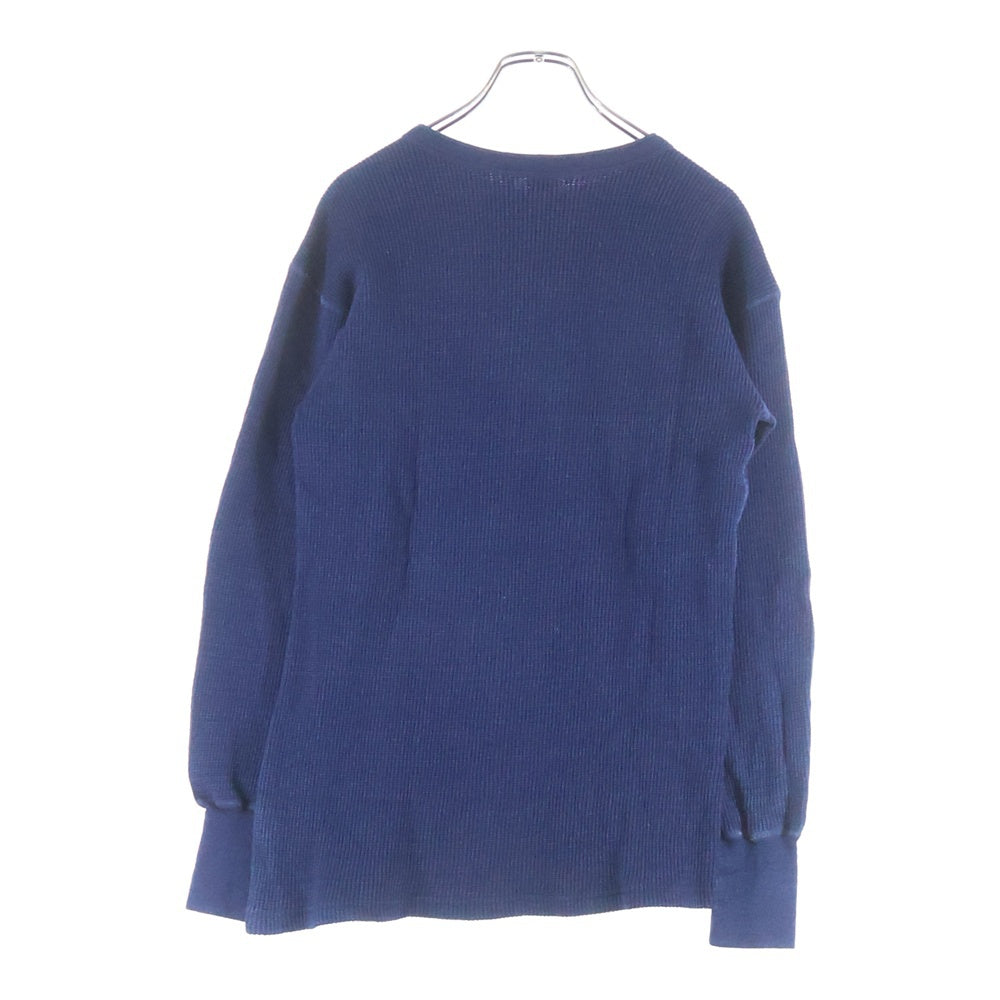 WAREHOUSE(ウェアハウス) ヘンリーネック サーマルカットソー 長袖Tシャツ インディゴ