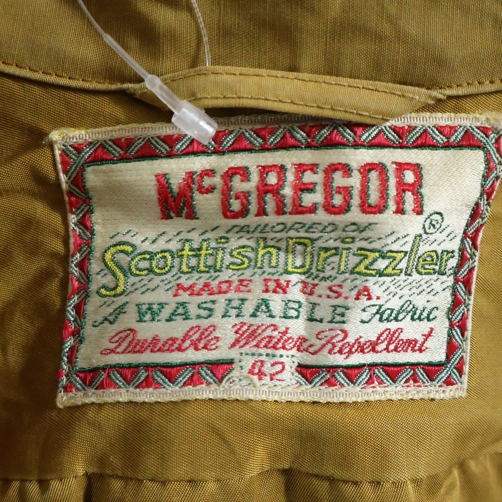 McGREGOR(マクレガー) 50s VINTAGE SCOTTISH スコティッシュ スイングトップ スポーツジャケット イエロー