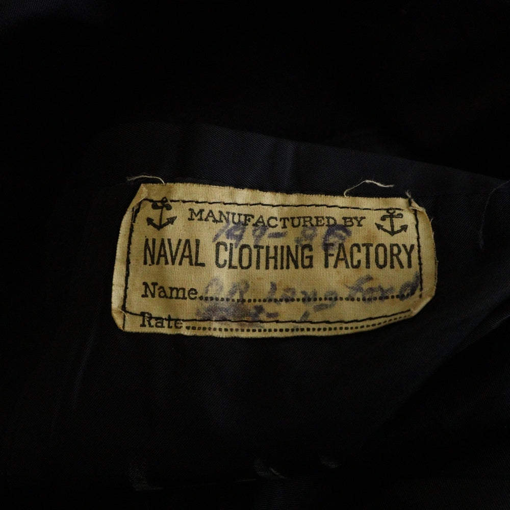VINTAGE(ヴィンテージ) 40s VINTAGE U.S.NAVY NAVAL CLOTHING FACTORY 10ボタン Pコート ネイビー