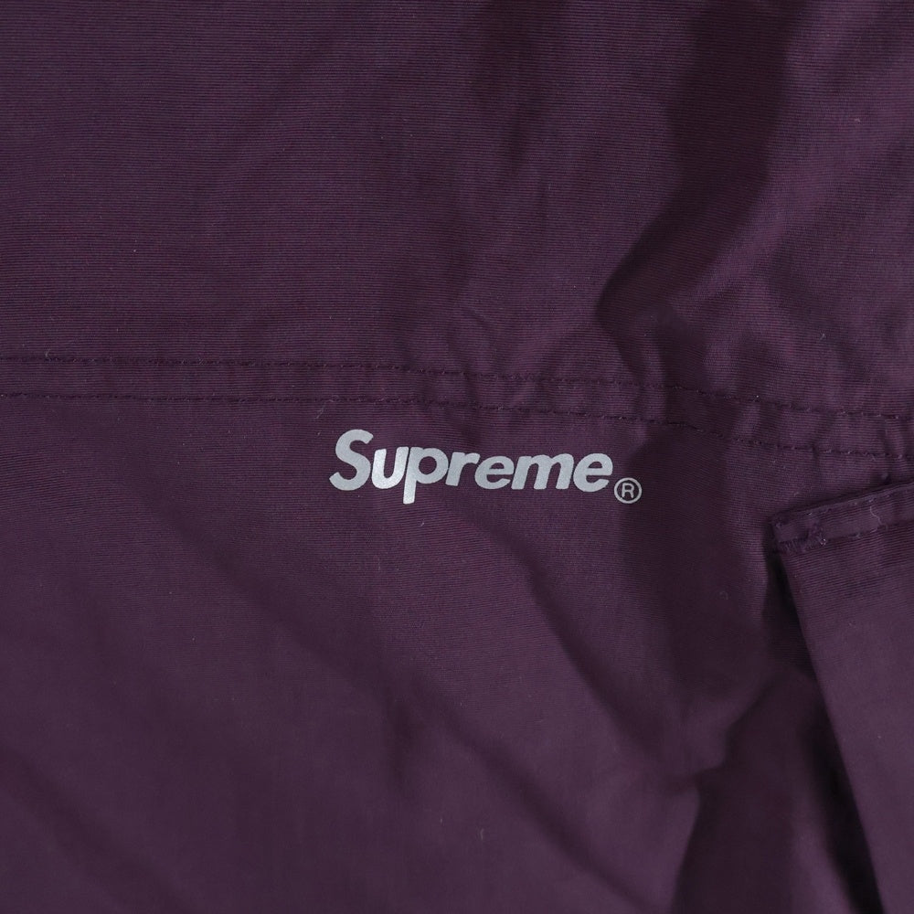 SUPREME(シュプリーム) 21SS Reflective Zip Hooded Jacket リフレクティブ ロゴデザイン フーデッド ジップアップ ナイロンジャケット パープル