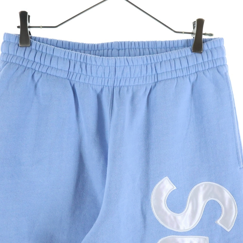 SUPREME(シュプリーム) 24AW Satin Applique Sweatpant サテン アップリケ スウェットパンツ ブルー