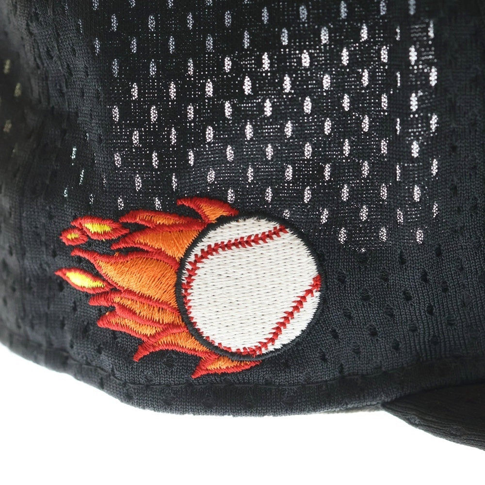 SUPREME(シュプリーム) 18SS ×NEW ERA Mesh Box Logo Cap ニューエラ メッシュ ボックスロゴ ベースボールキャップ 帽子 ブラック