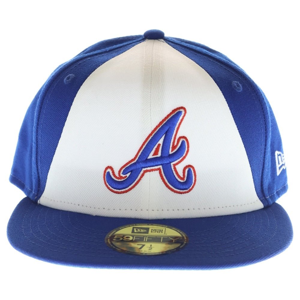 NEW ERA(ニューエラ) アトランタ ブレーブス 6パネル ベースボールキャップ 帽子 ブルー/ホワイト