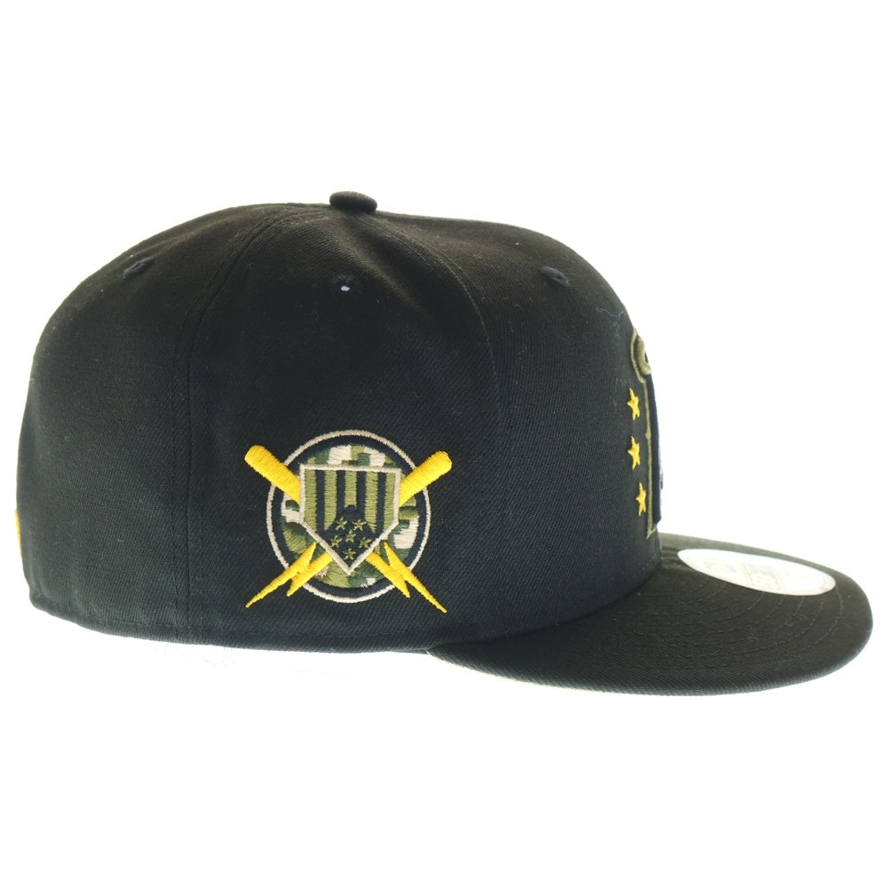 NEW ERA(ニューエラ) エンゼルス アームド フォーシズ デー 6パネル ベースボールキャップ 帽子 ブラック