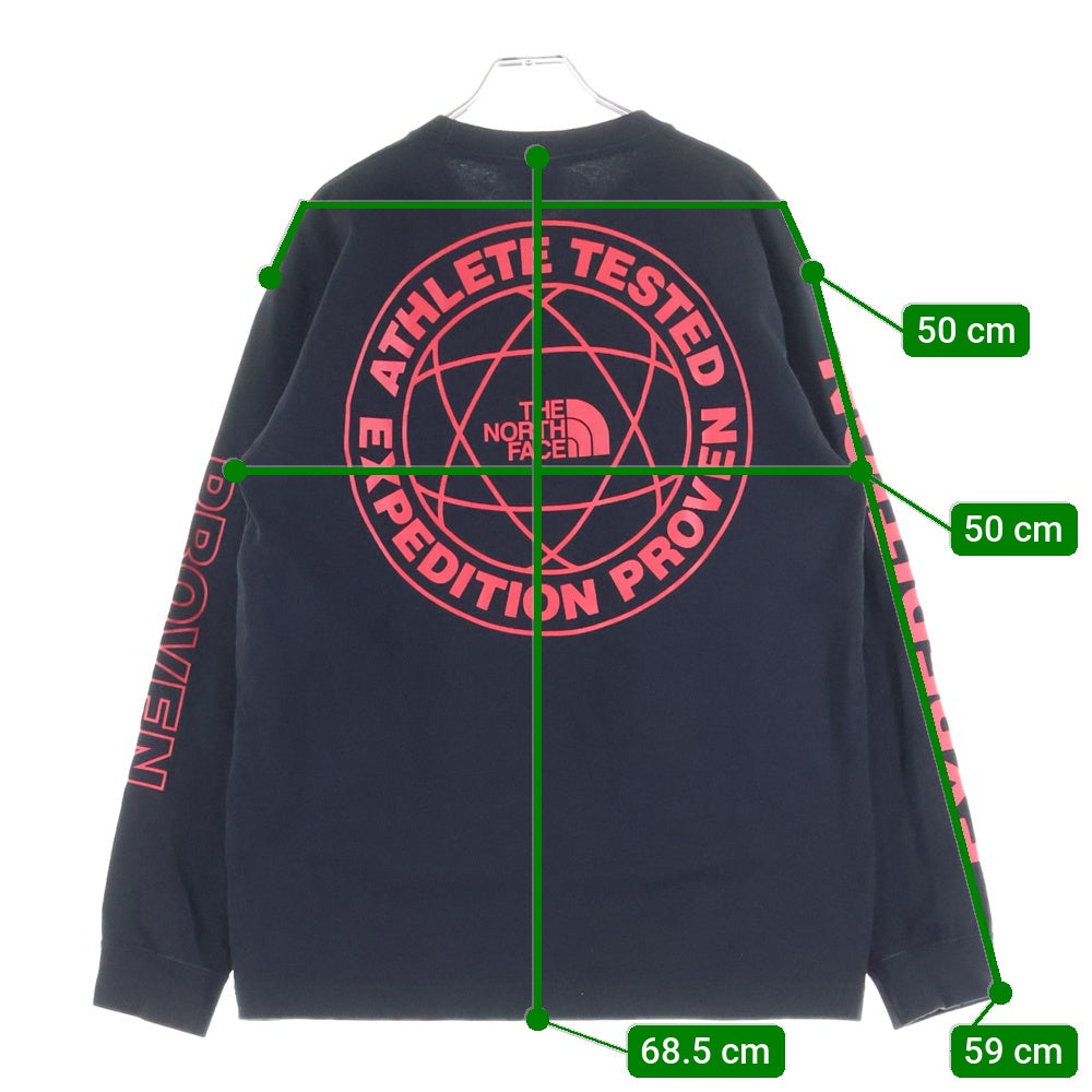 THE NORTH FACE(ザノースフェイス) L/S EXPEDITION SYSTEM TEE アームロゴ ロングスリーブTシャツ カットソー 長袖 ブラック NT82034