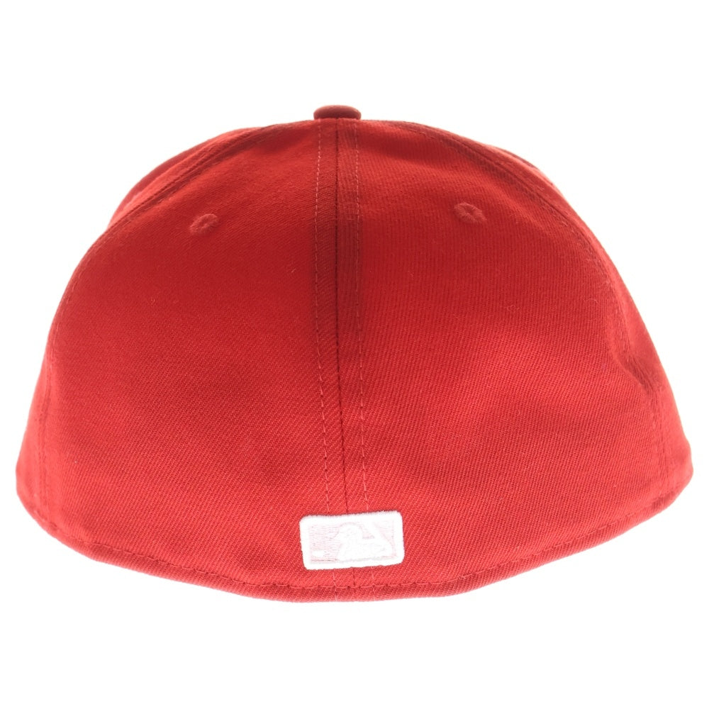 NEW ERA(ニューエラ) ロサンゼルス エンゼルス 6パネル ベースボールキャップ 帽子 レッド/ピンク レディース