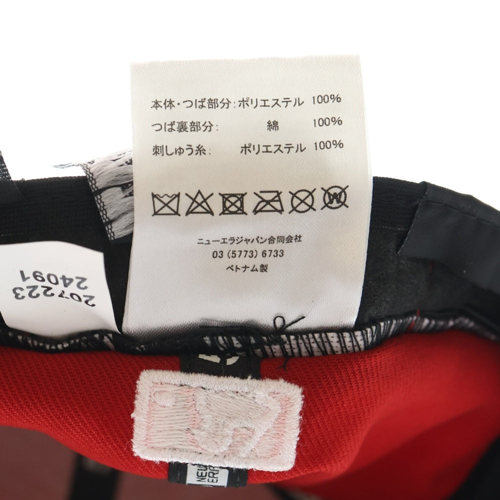 NEW ERA(ニューエラ) ロサンゼルス エンゼルス 6パネル ベースボールキャップ 帽子 レッド/ピンク レディース