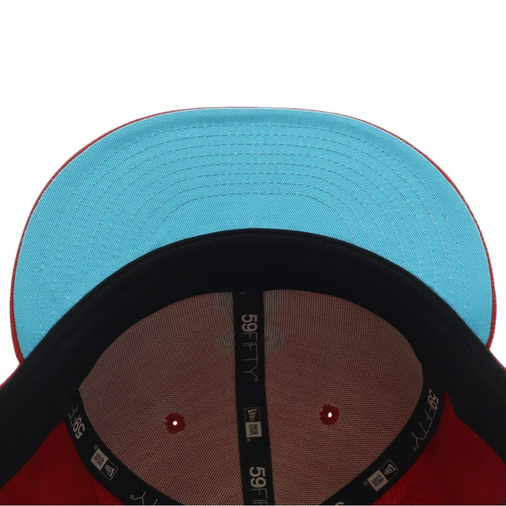 NEW ERA(ニューエラ) ロサンゼルス エンゼルス 6パネル ベースボールキャップ 帽子 レッド/ブルー