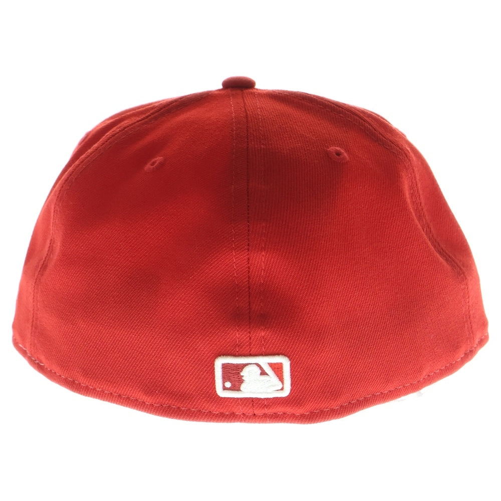NEW ERA(ニューエラ) ロサンゼルス エンゼルス 6パネル ベースボールキャップ 帽子 レッド/ホワイト