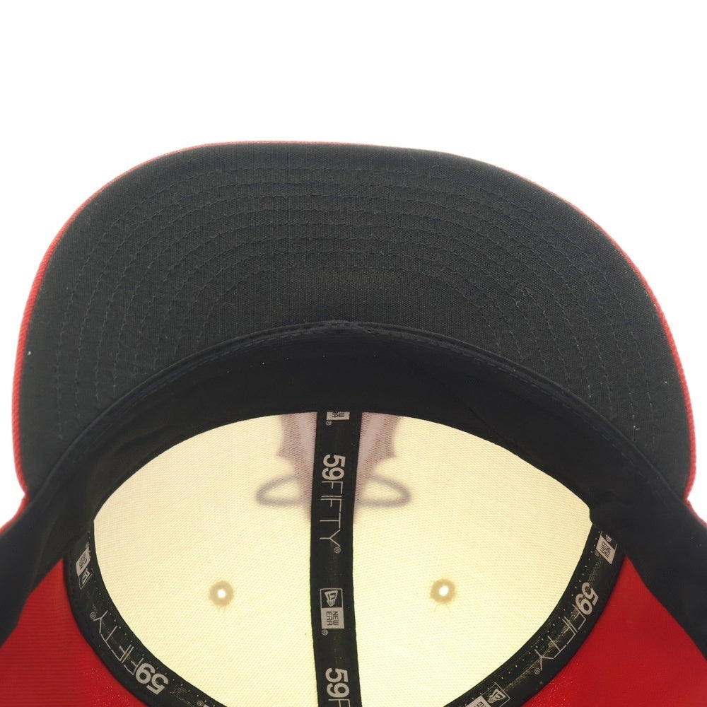 NEW ERA(ニューエラ) ロサンゼルス エンゼルス 6パネル ベースボールキャップ 帽子 レッド/ホワイト