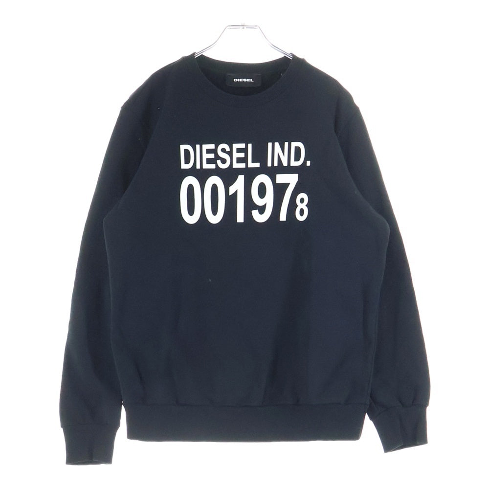 DIESEL(ディーゼル) 001978 プルオーバートレーナー 長袖スウェット ブラック