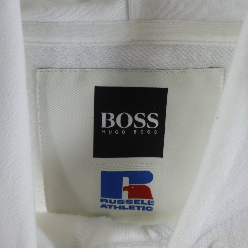 HUGO BOSS(ヒューゴボス) ATHLETIC アスレチック プルオーバーパーカー 長袖スウェット ホワイト