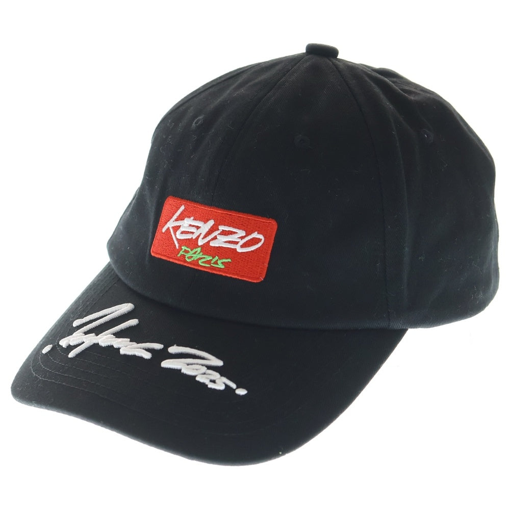 KENZO(ケンゾー) フロントロゴ 6パネル ベースボールキャップ 帽子 ブラック