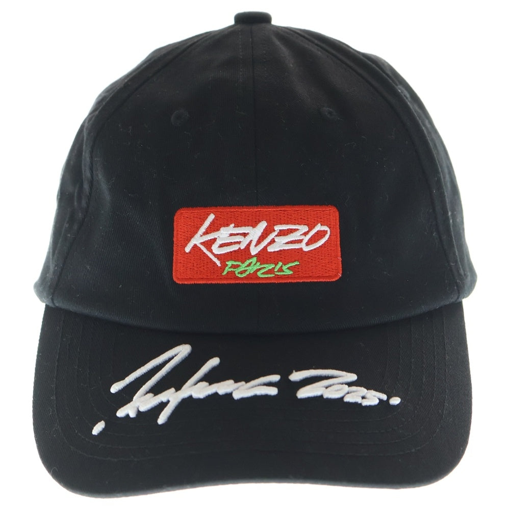 KENZO(ケンゾー) フロントロゴ 6パネル ベースボールキャップ 帽子 ブラック
