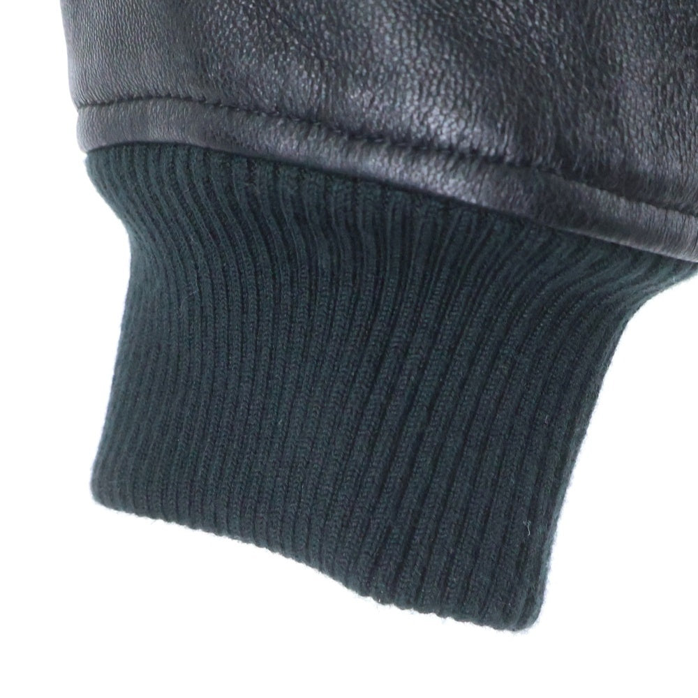 AVIREX(アヴィレックス) バックロゴ シングルライダース レザージャケット ブラック 783-4250013