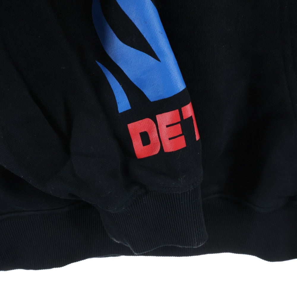 DIESEL(ディーゼル) フロント刺繍 プルオーバースウェットパーカー フーディー ブラック A03009