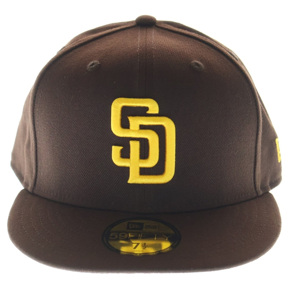 NEW ERA(ニューエラ) サンディエゴ パドレス 6パネル ベースボールキャップ 帽子 ブラウン